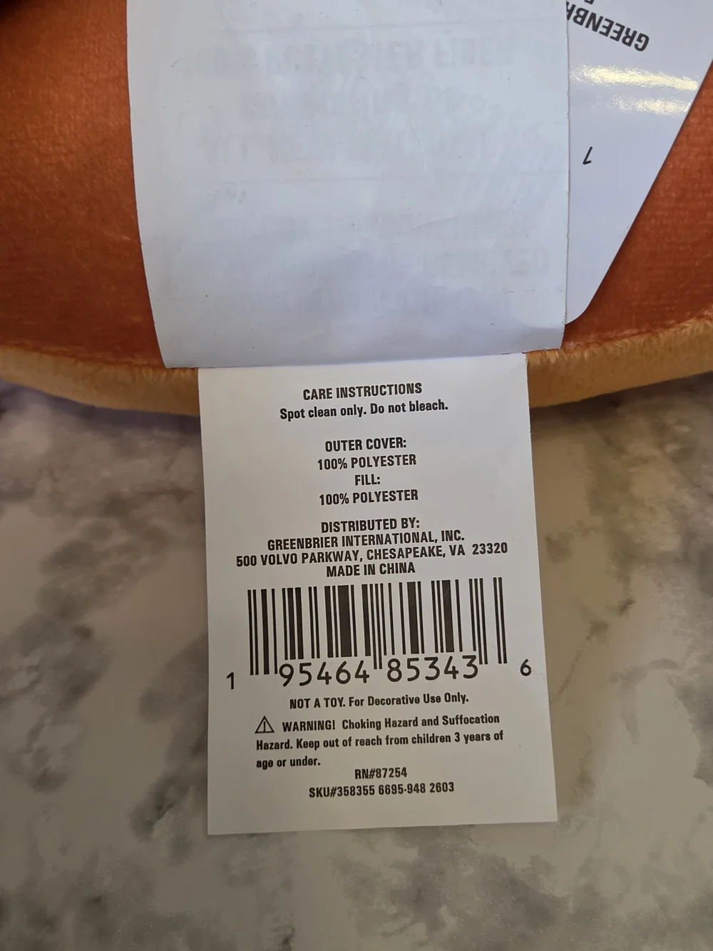 Plush Orange Fox Neck Pillow for Kids - Cozy Travel Support
